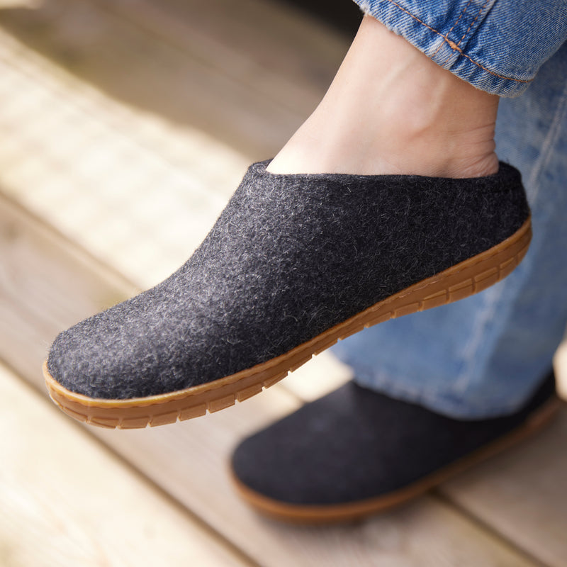 Rubber sole slip on shoes sales